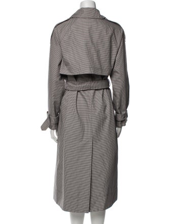 Barbour Plaid Print Trench Coat