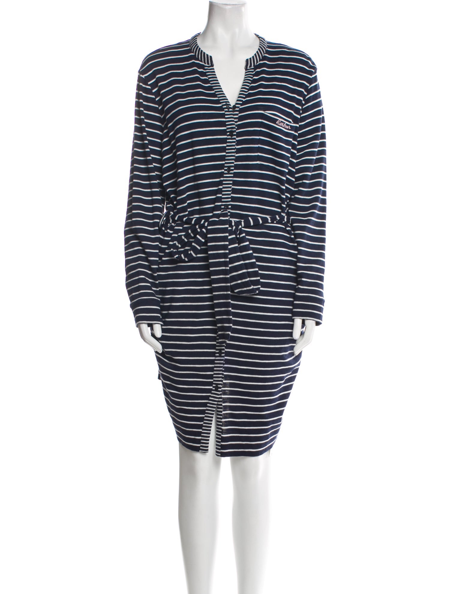Barbour Striped Knee-Length Dress