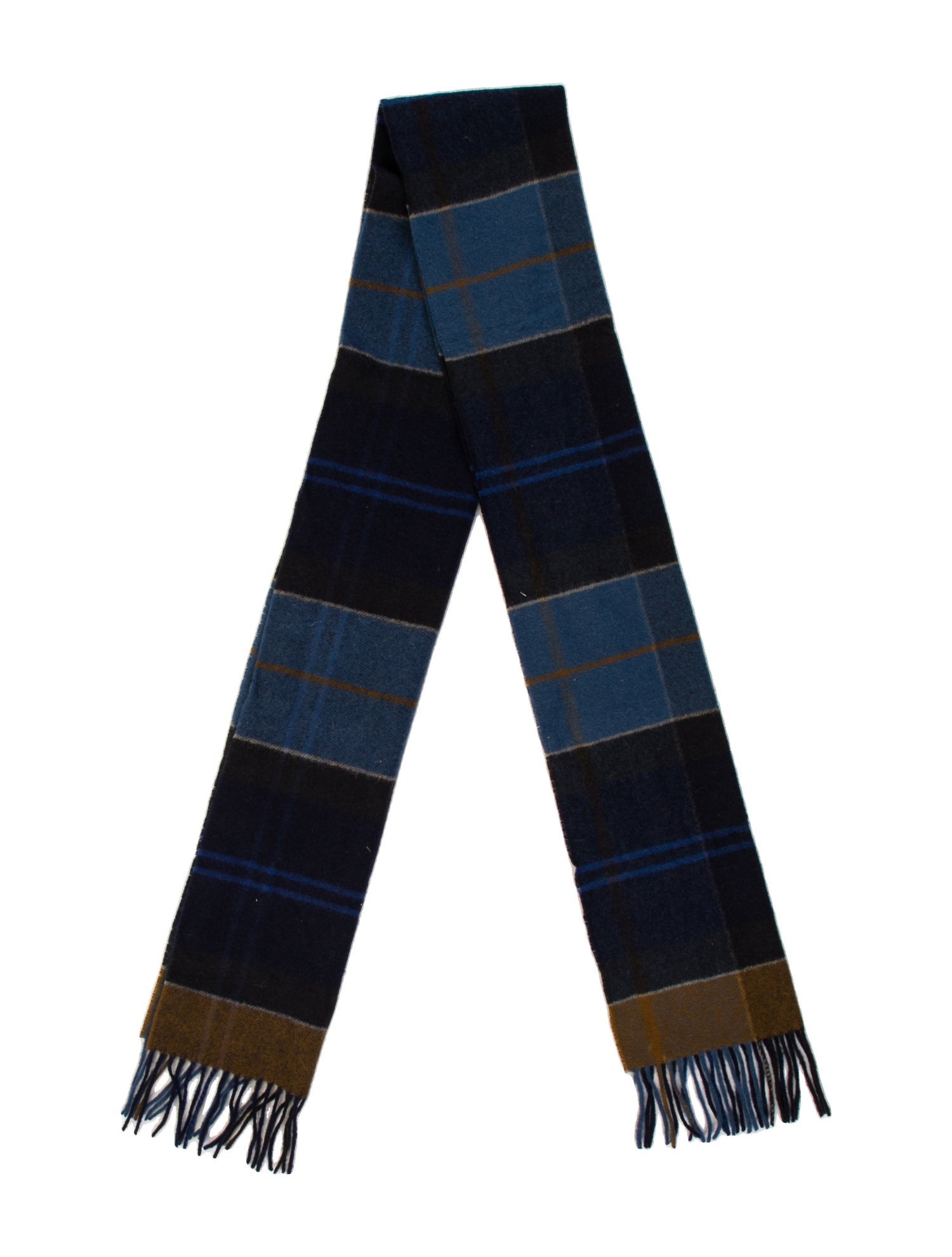 Barbour Wool Striped Scarf