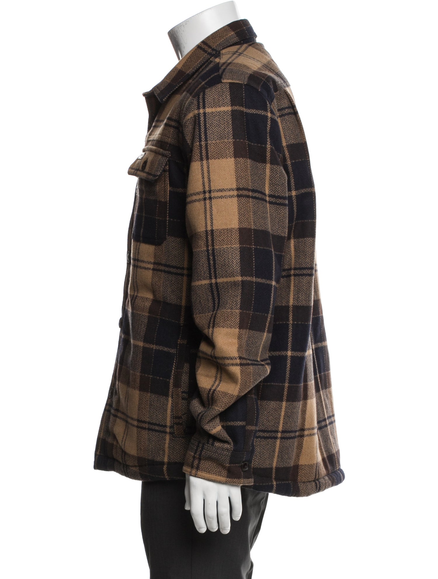 Barbour Plaid Print Utility Jacket