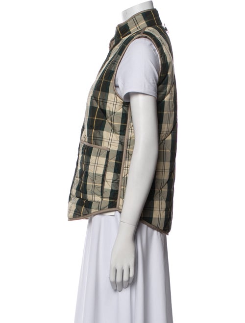 Barbour Plaid Print Vest