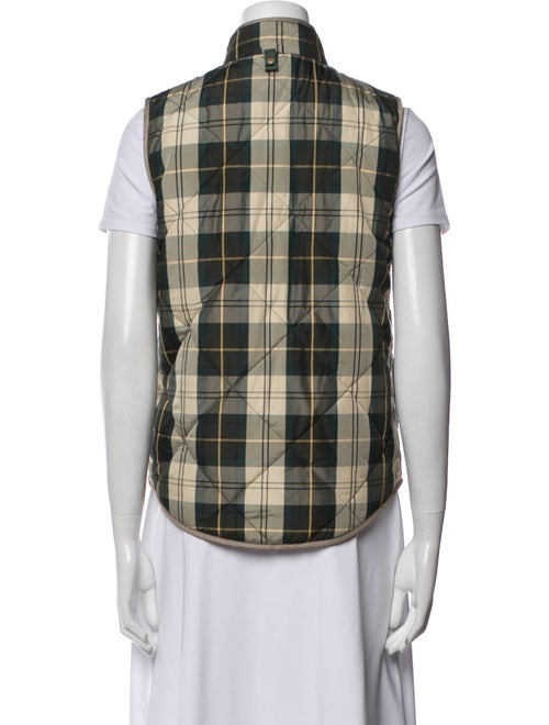 Barbour Plaid Print Vest