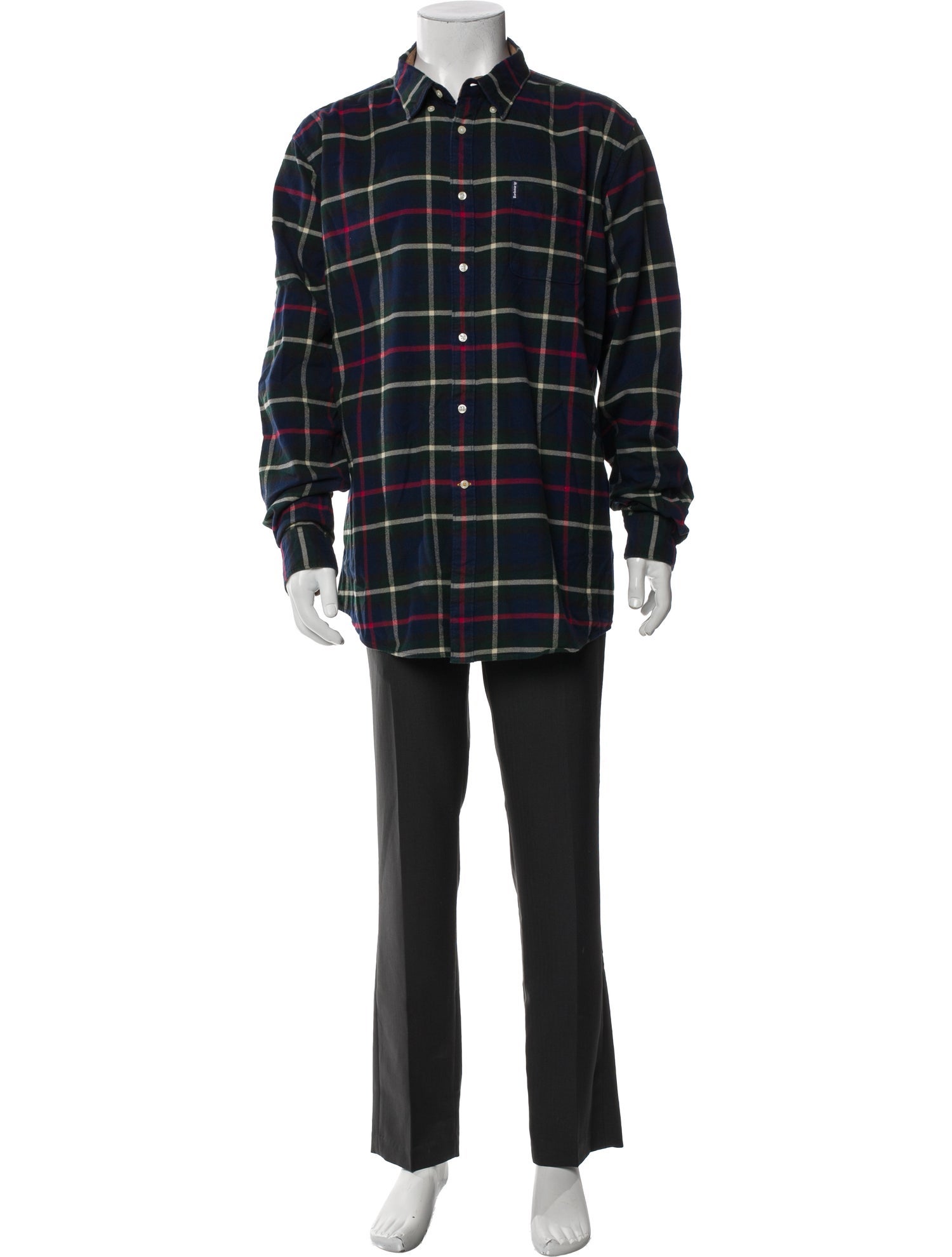 Barbour Plaid Print Long Sleeve Shirt