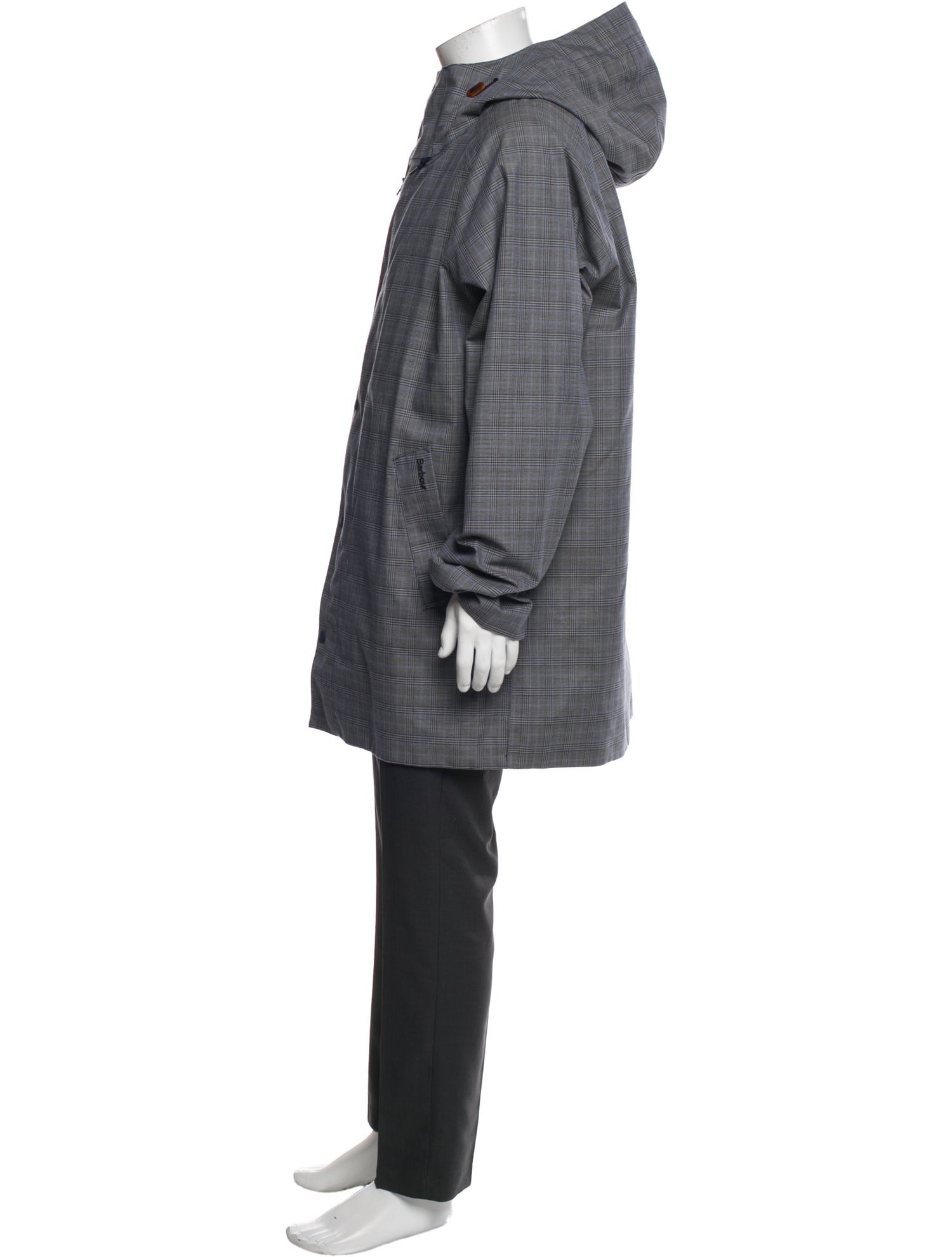 Barbour Plaid Print Parka