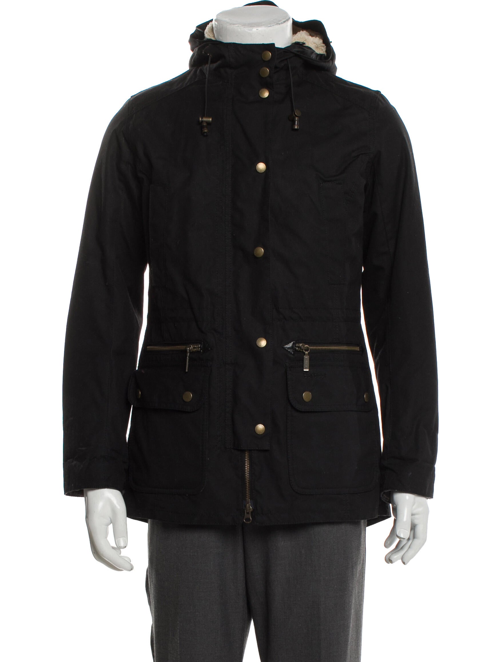 Barbour Plaid Print Utility Jacket