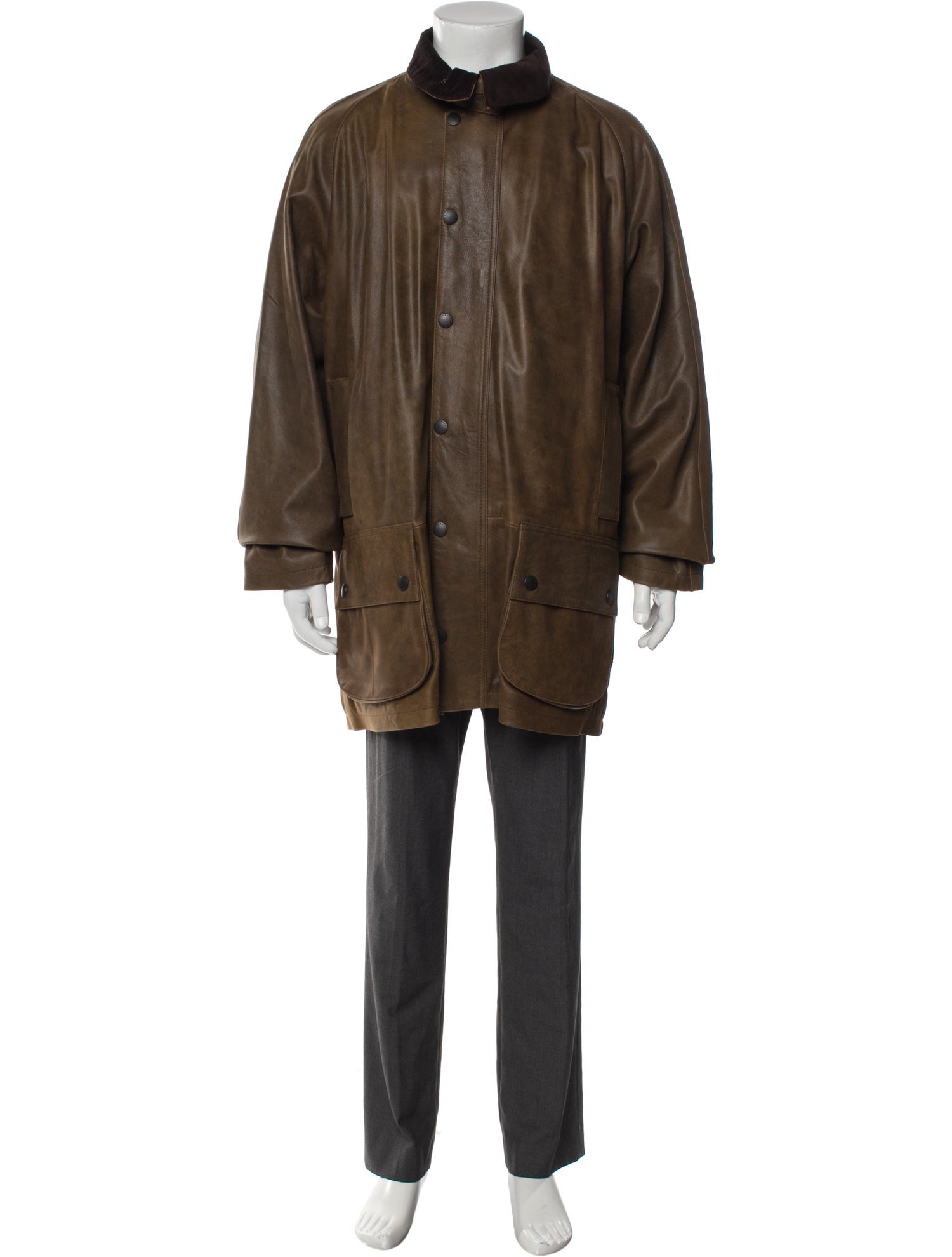 Barbour Leather Parka w/ Tags