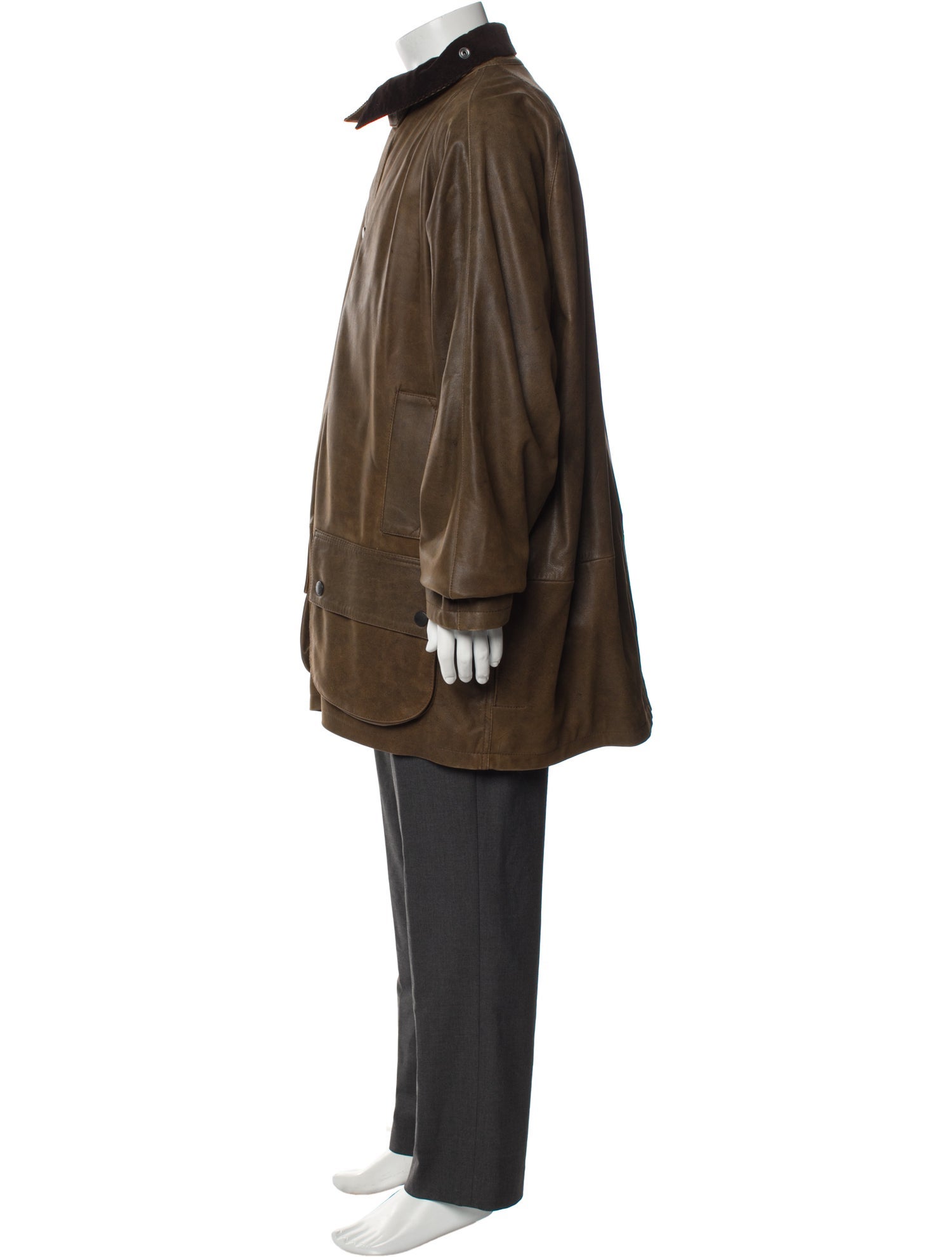 Barbour Leather Parka w/ Tags