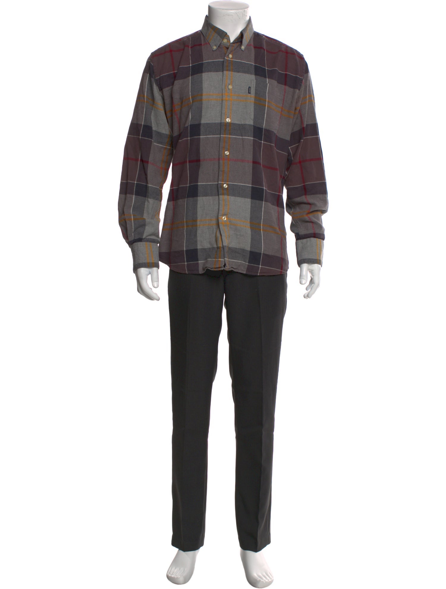 Barbour Plaid Print Long Sleeve Shirt