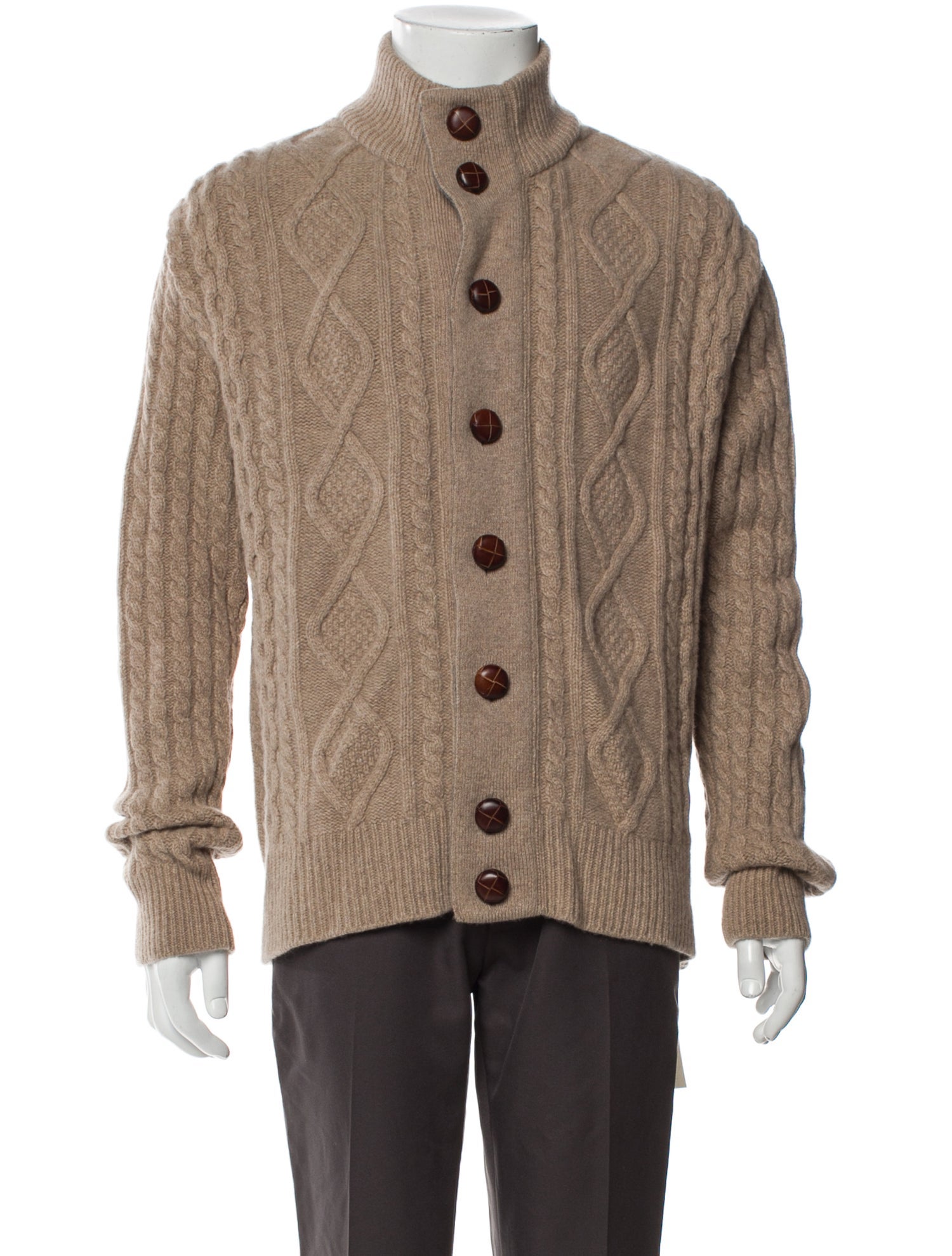 Barbour Lambswool Turtleneck Cardigan