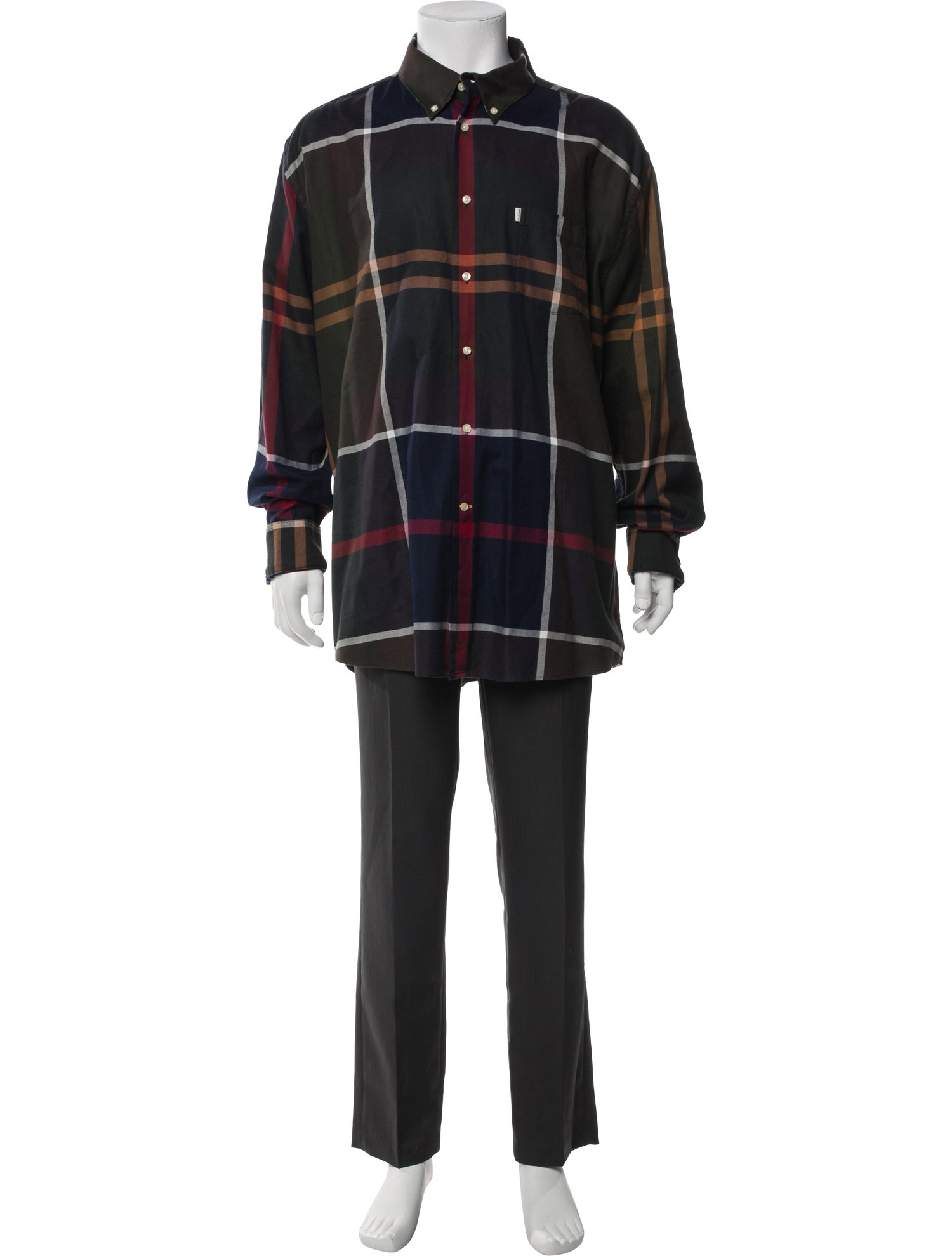 Barbour Plaid Print Long Sleeve Shirt