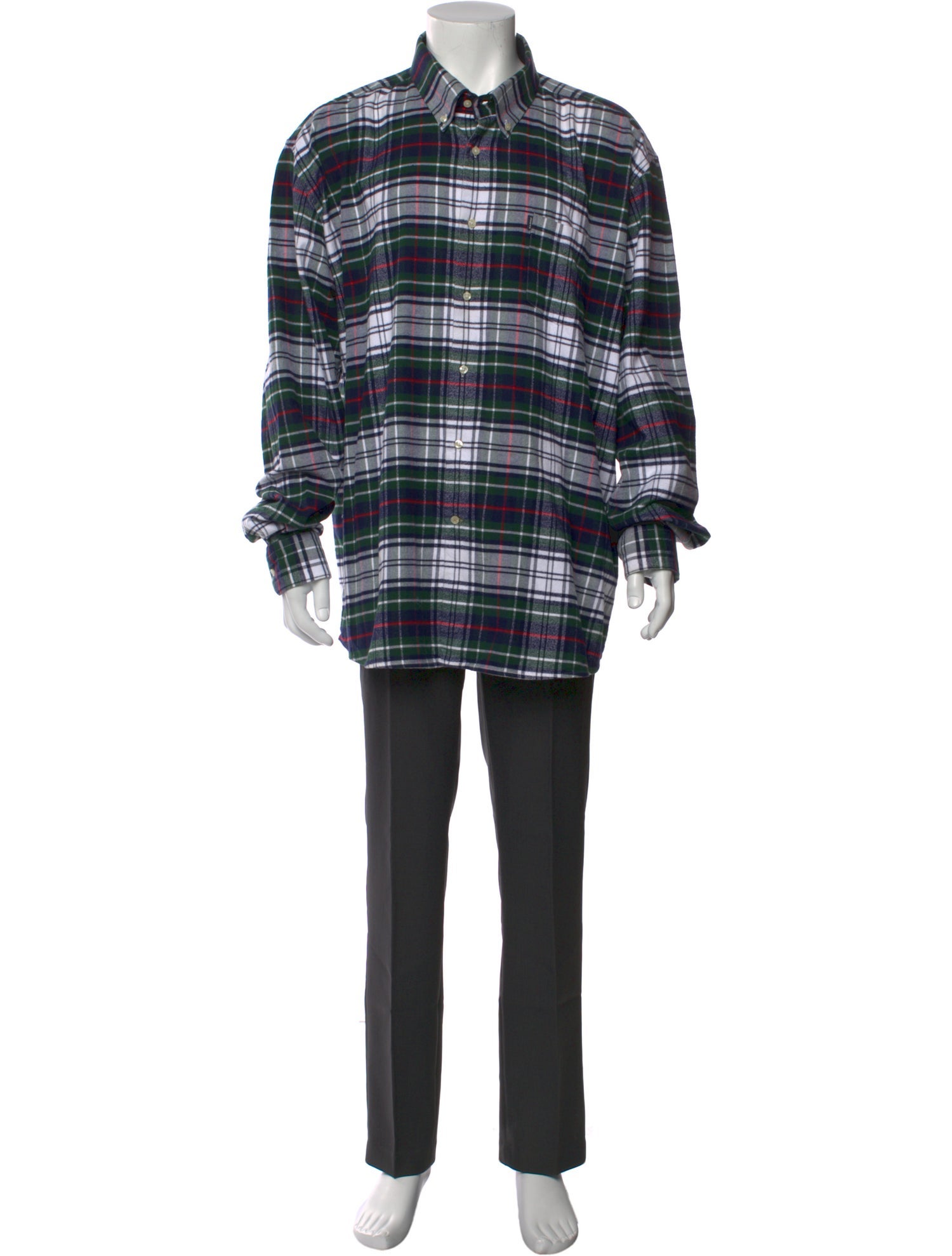 Barbour Plaid Print Long Sleeve Shirt