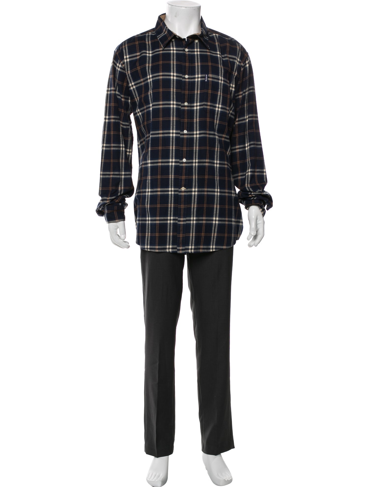 Barbour Plaid Print Long Sleeve Shirt