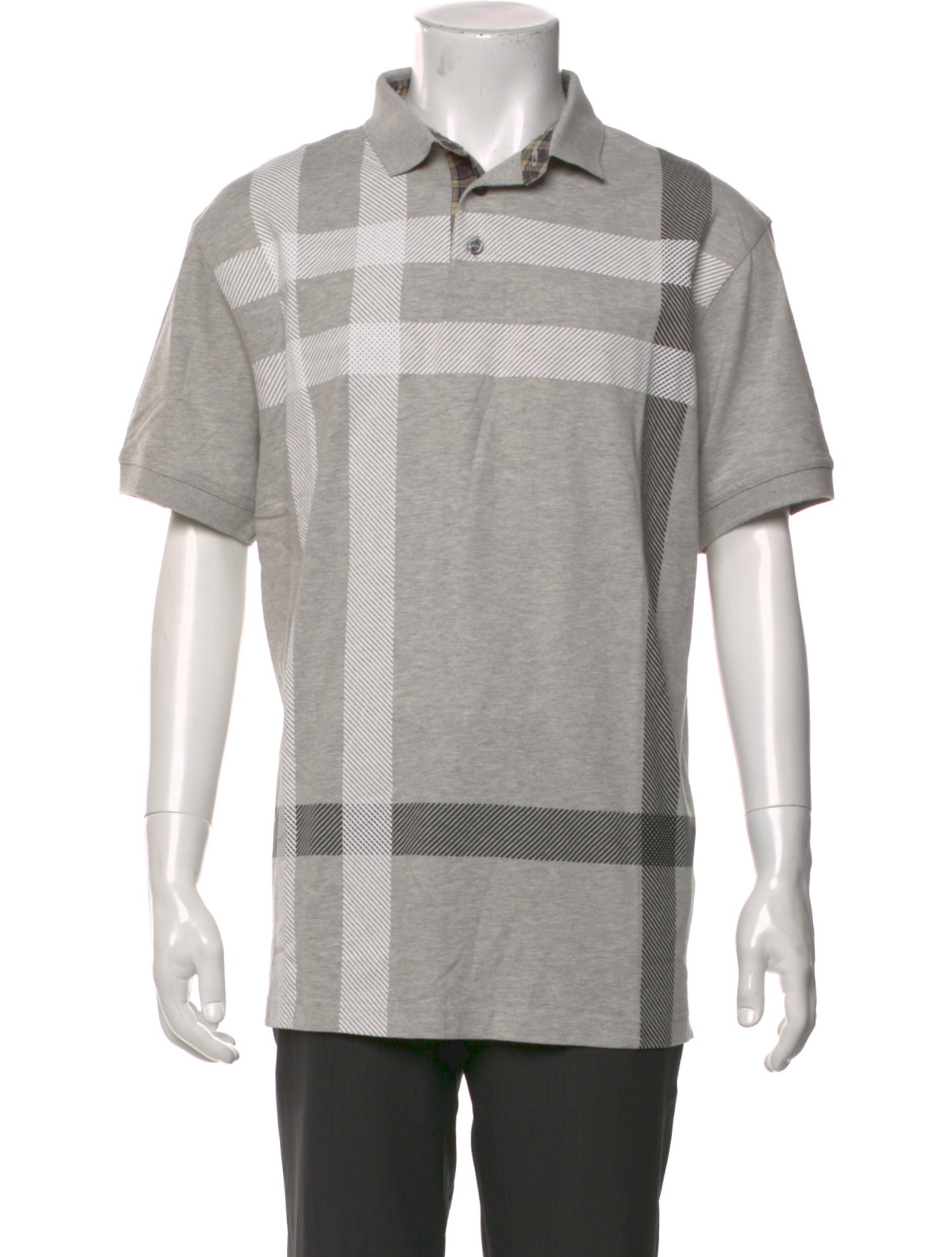 Barbour Colorblock Pattern Collar Polo Shirt w/ Tags