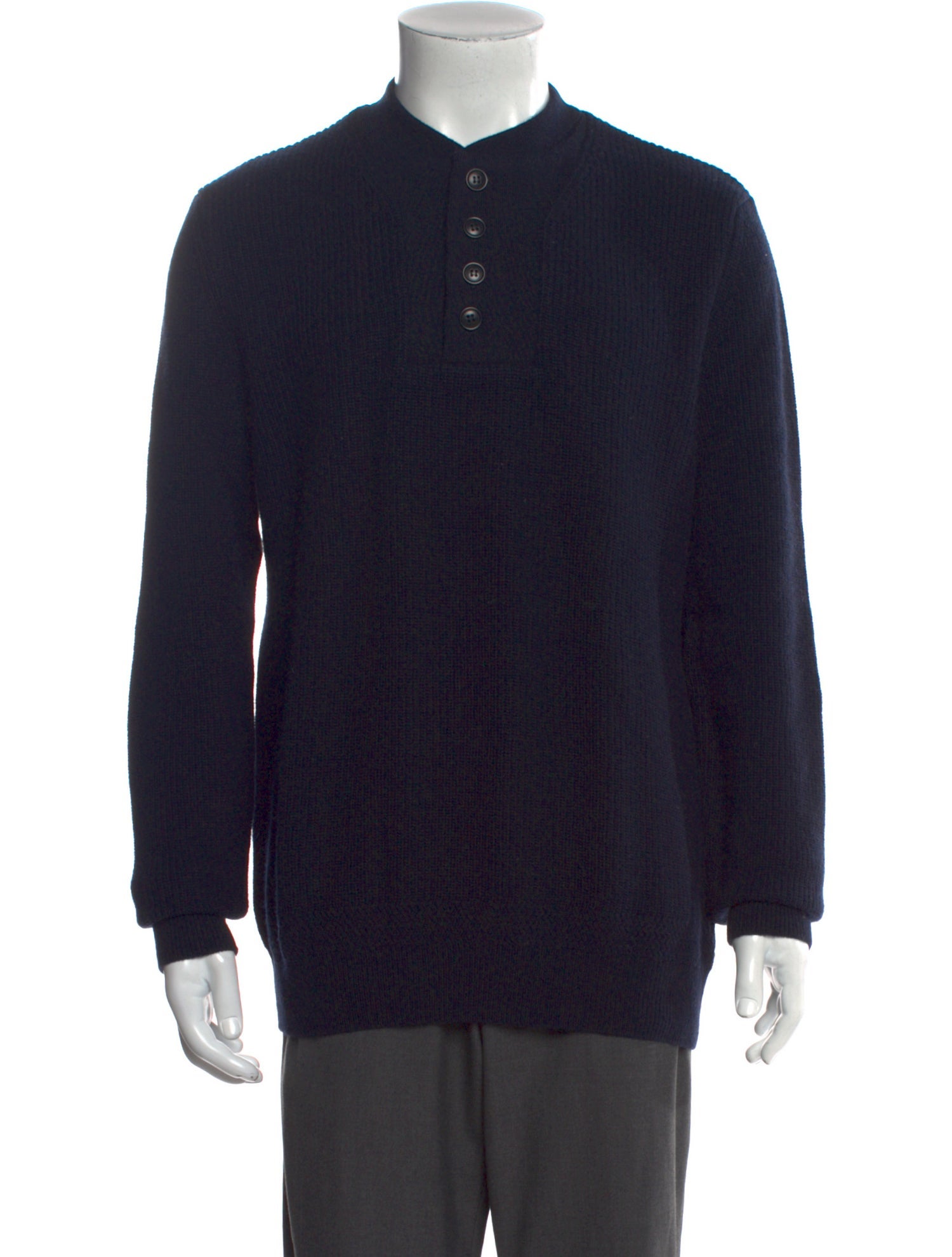 Barbour Mock Neck Long Sleeve Polo Sweater