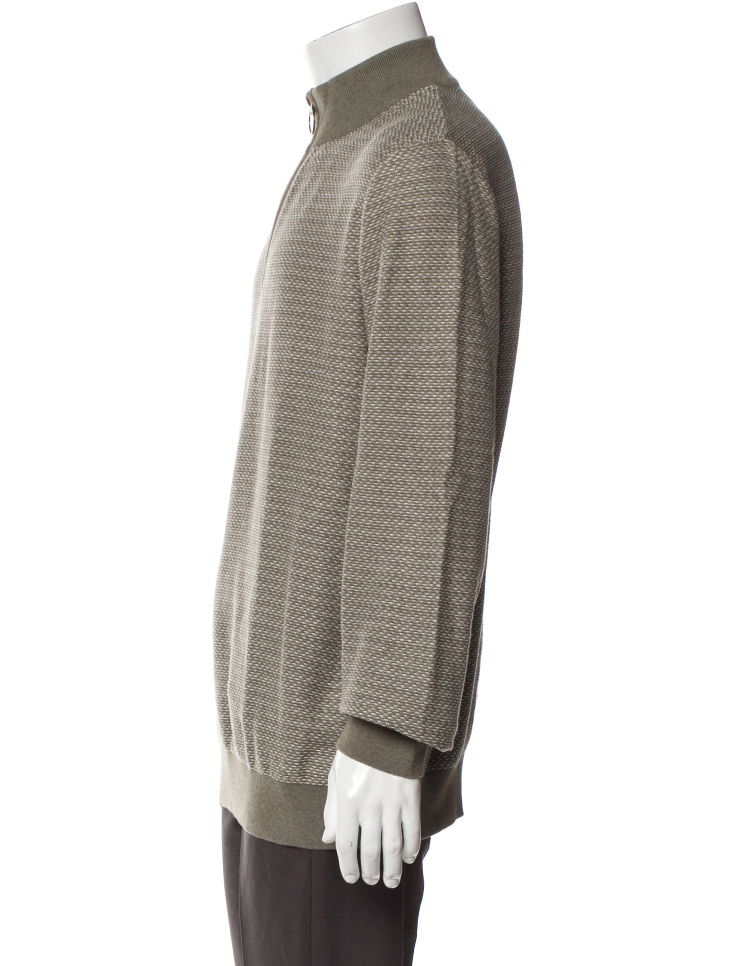 Barbour Mock Neck Long Sleeve Polo Sweater