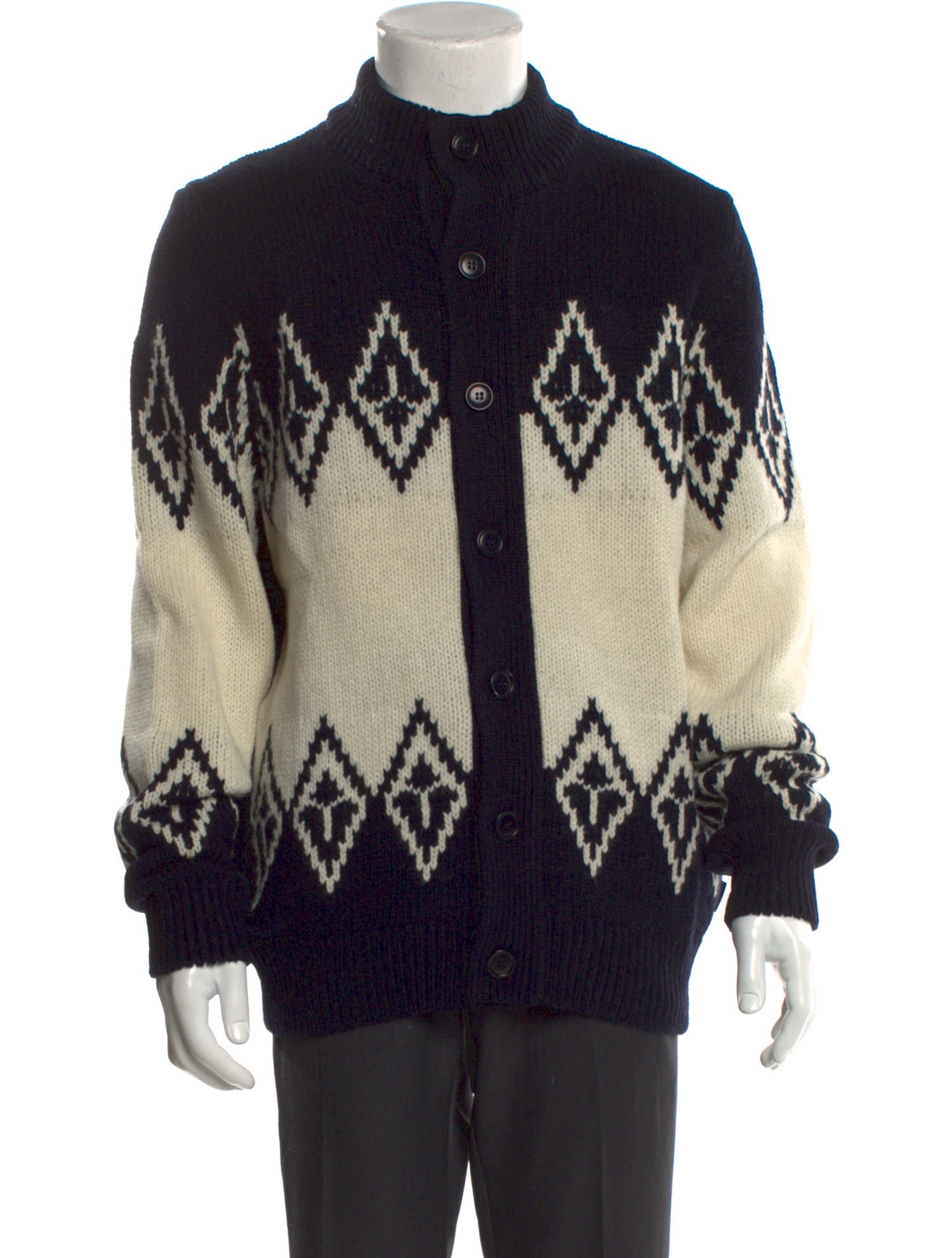 Barbour Wool Printed Cardigan w/ Tags