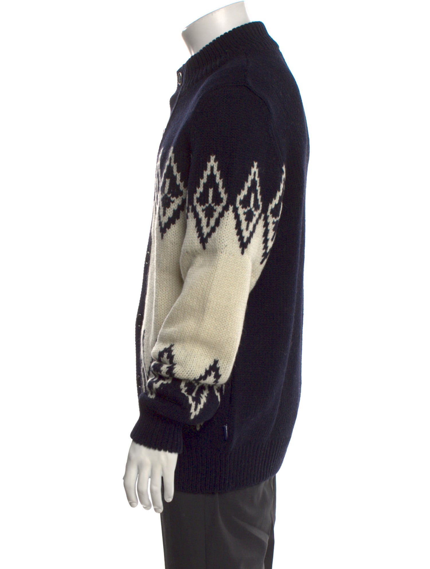 Barbour Wool Printed Cardigan w/ Tags