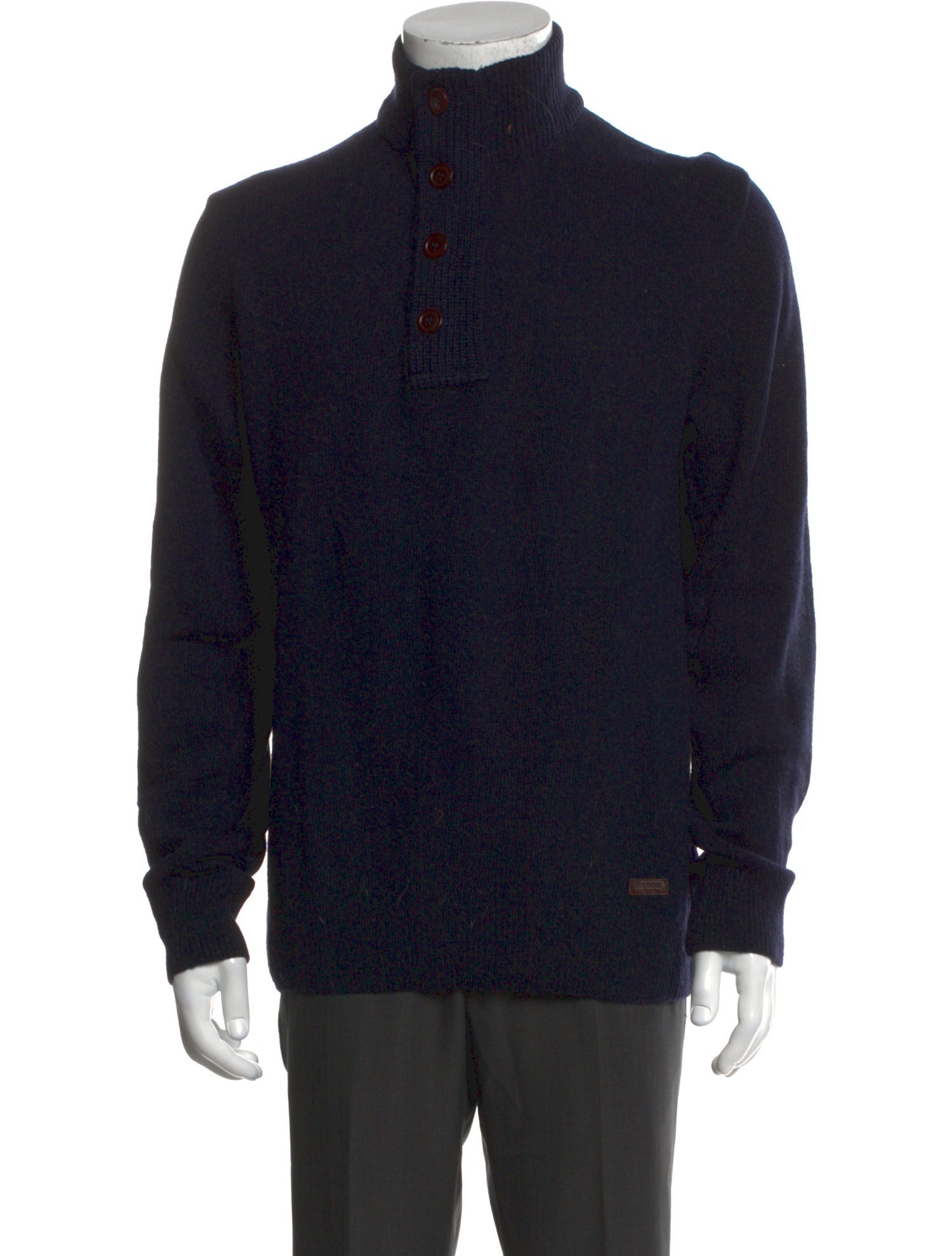 Barbour Lambswool Turtleneck Cardigan