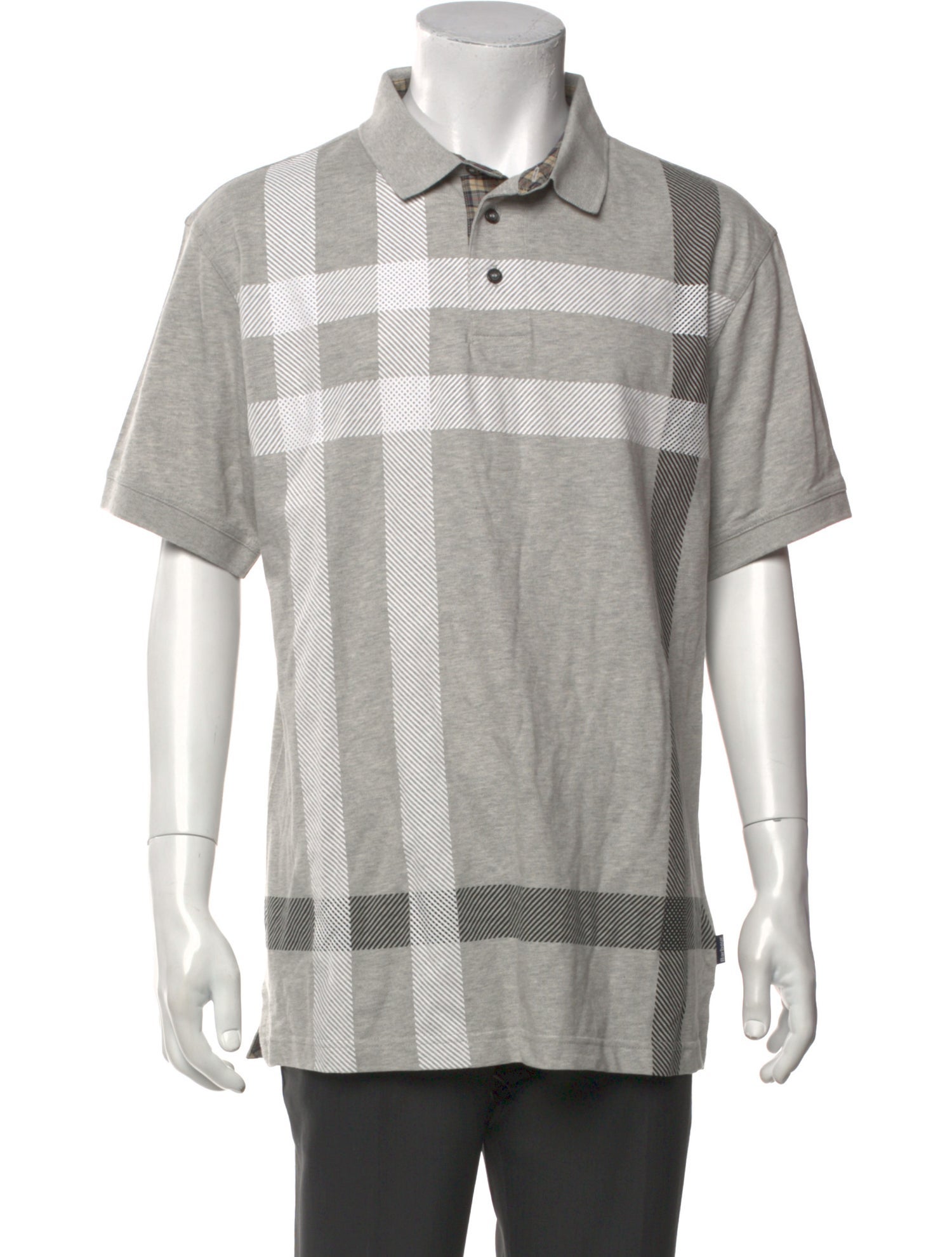 Barbour Striped Crew Neck Polo Shirt w/ Tags