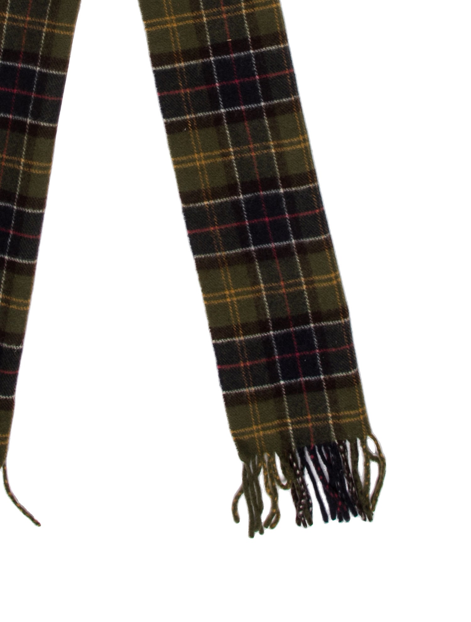 Barbour Lambswool Plaid Print Scarf