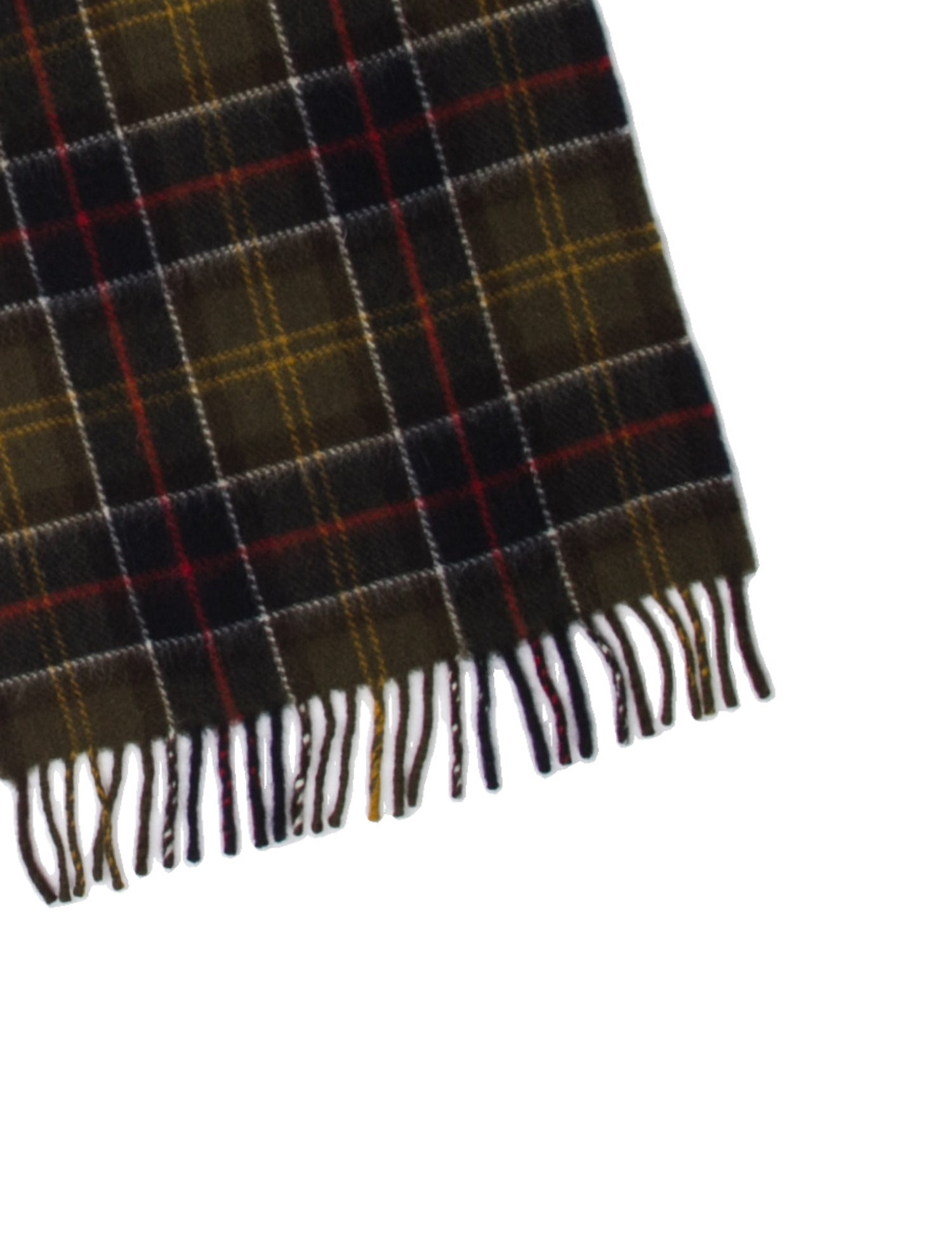 Barbour Lambswool Plaid Print Scarf