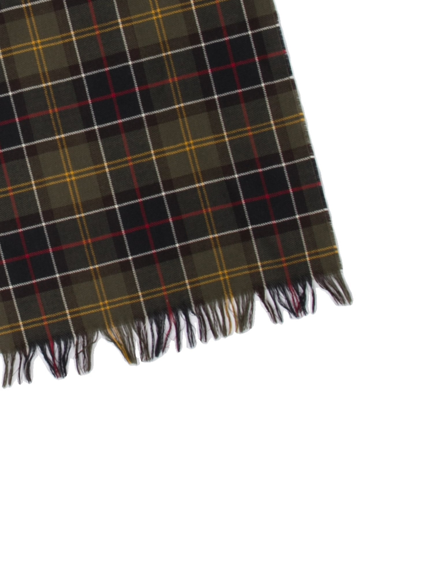 Barbour Lambswool Plaid Print Scarf
