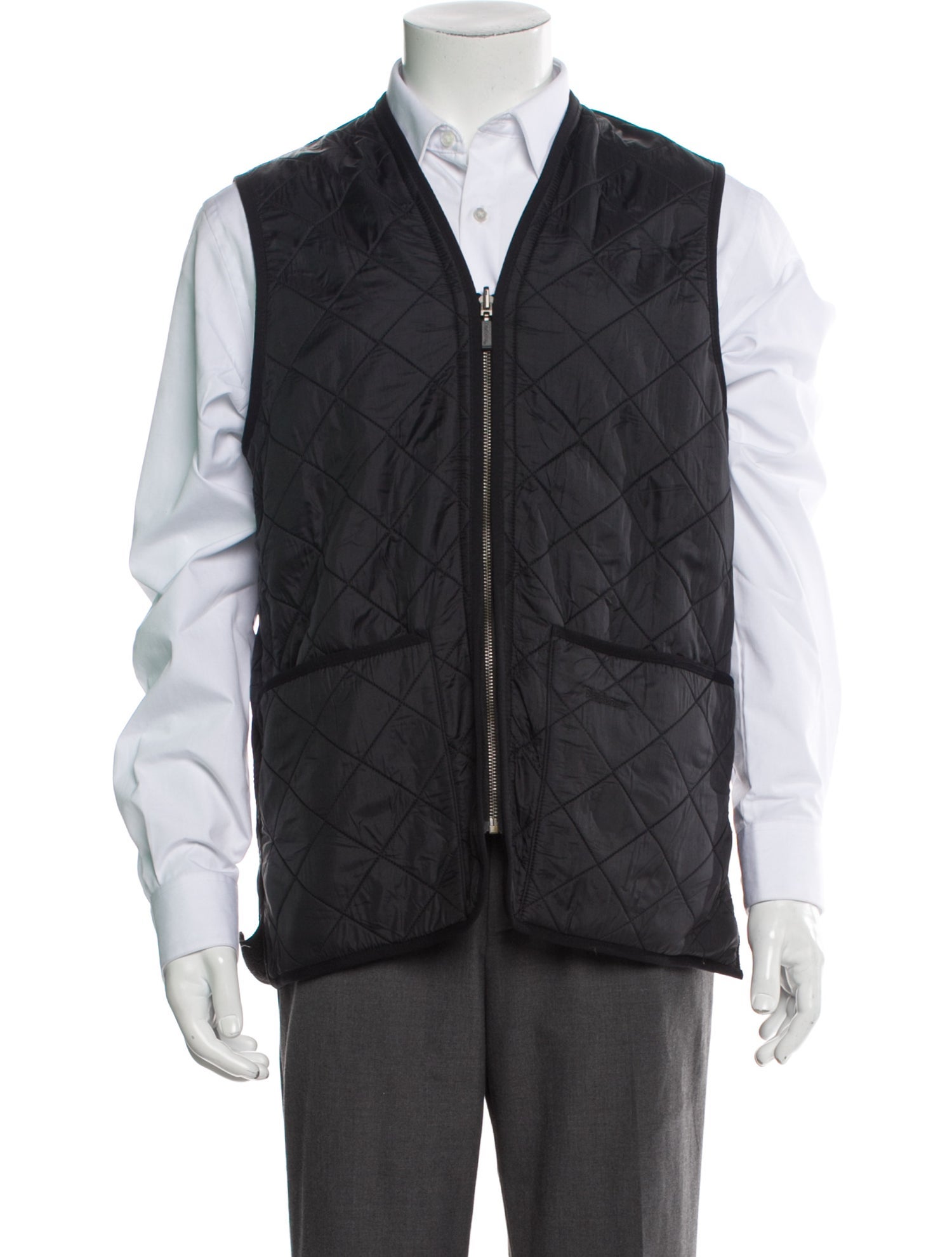 Barbour Plaid Print Vest