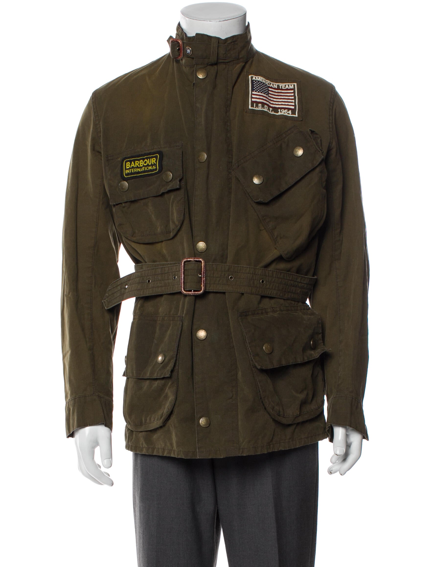 Barbour Wool & Alpaca Traditional Loden Jacket - Green Outerwear