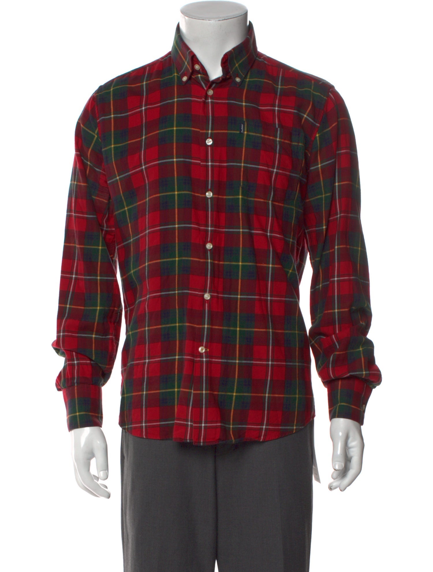 Barbour Plaid Print Long Sleeve Shirt