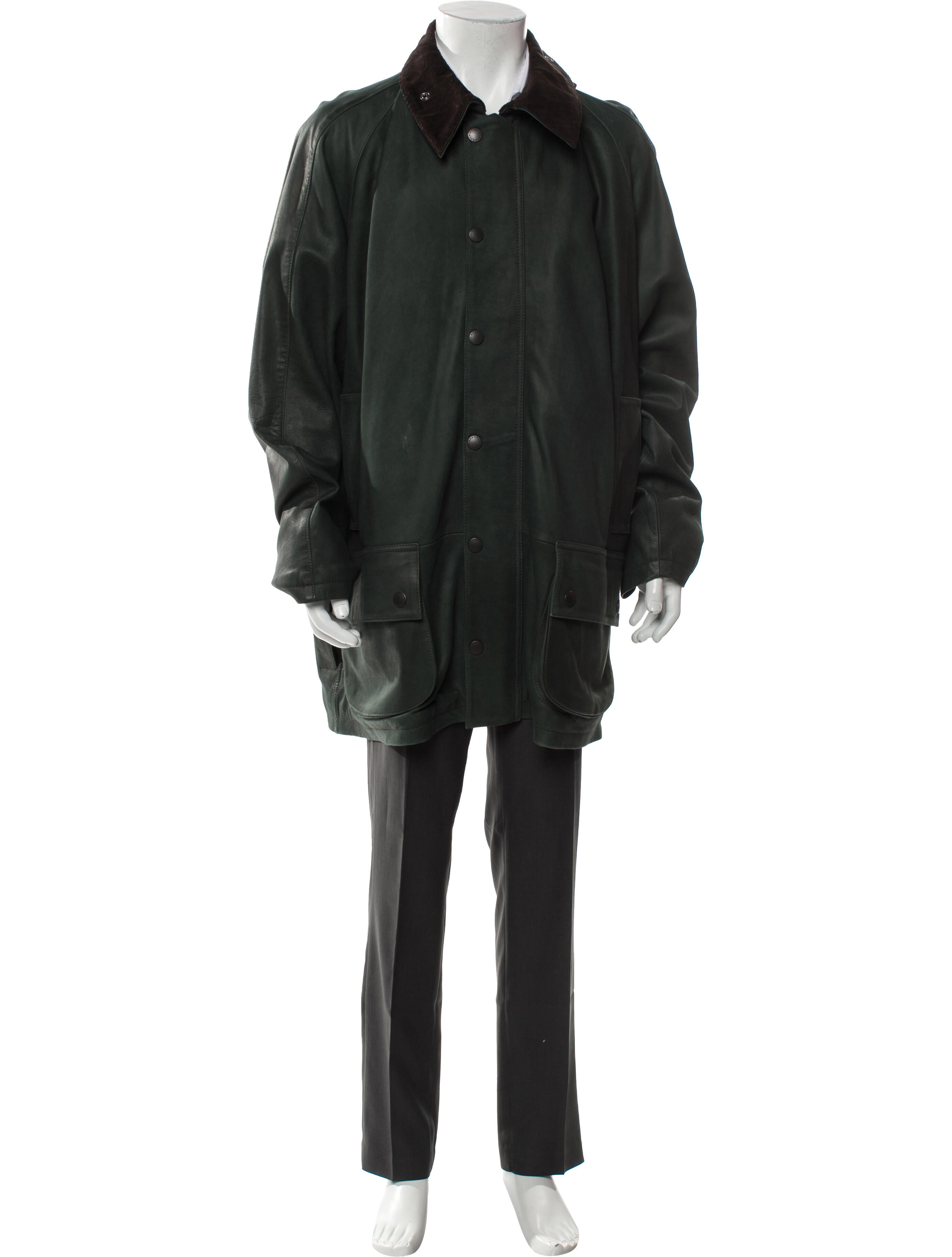 Barbour Leather Parka