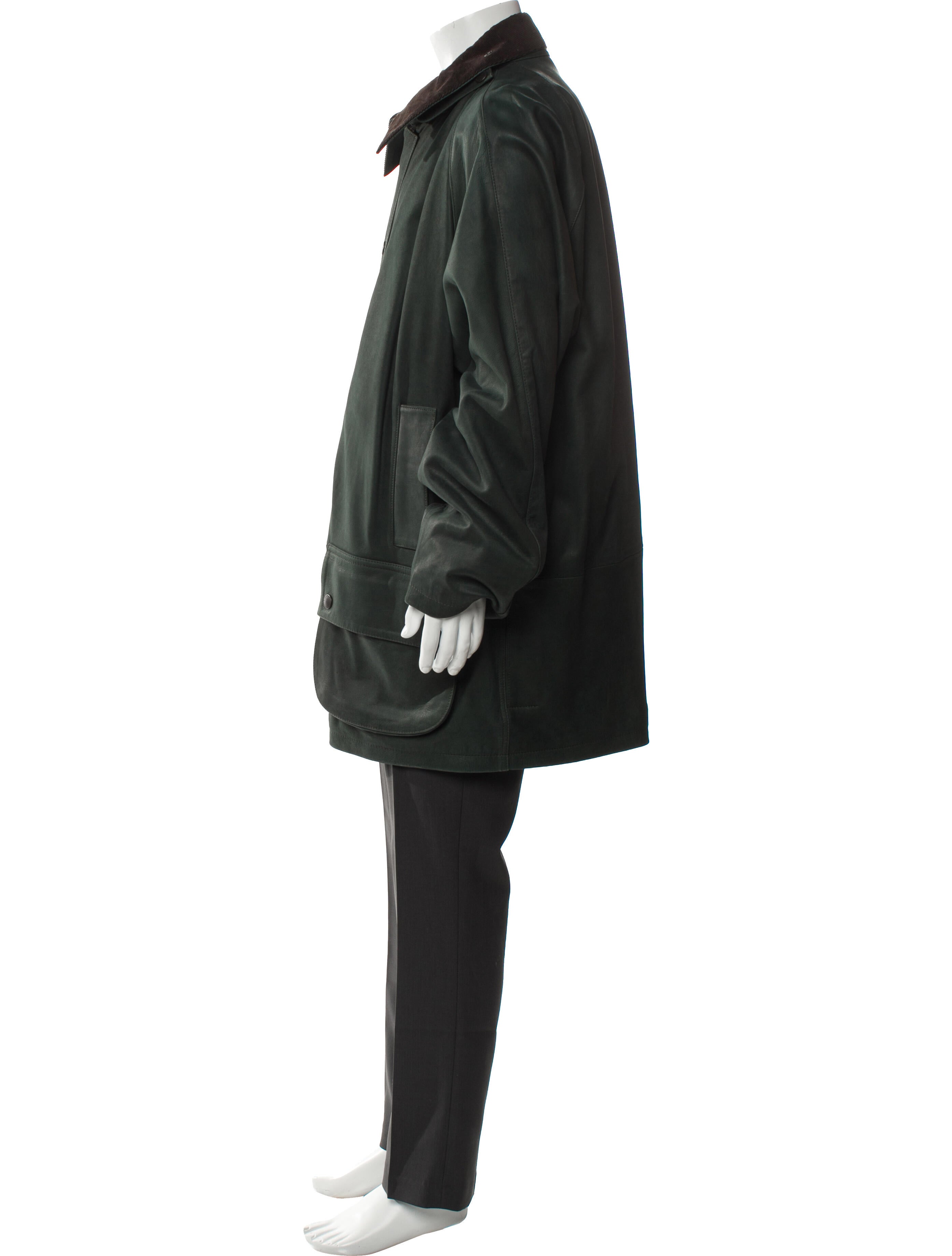 Barbour Leather Parka