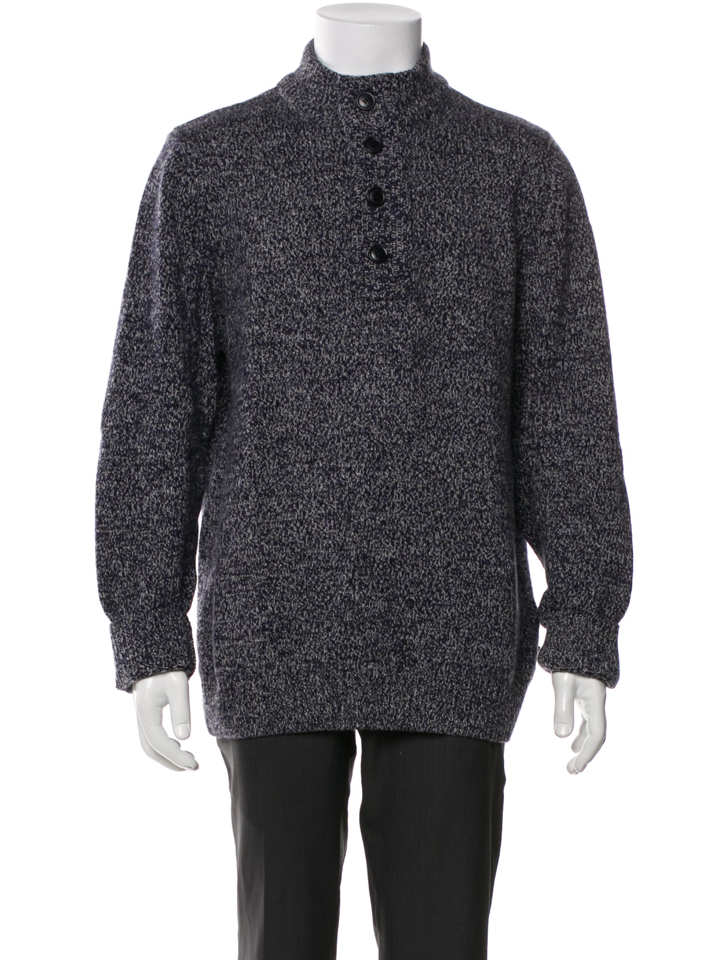 Barbour Mock Neck Long Sleeve Polo Sweater