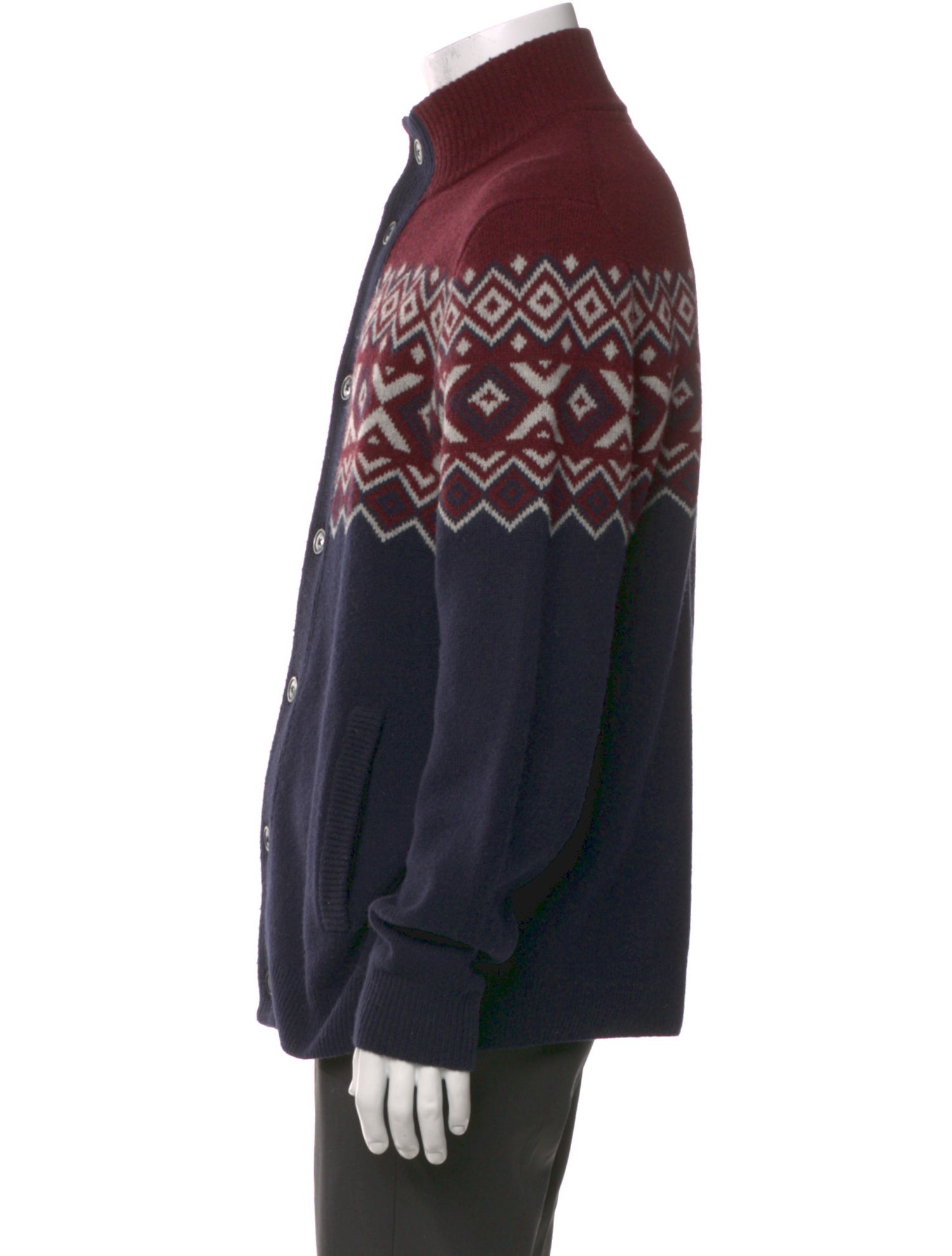 Barbour Wool Printed Cardigan