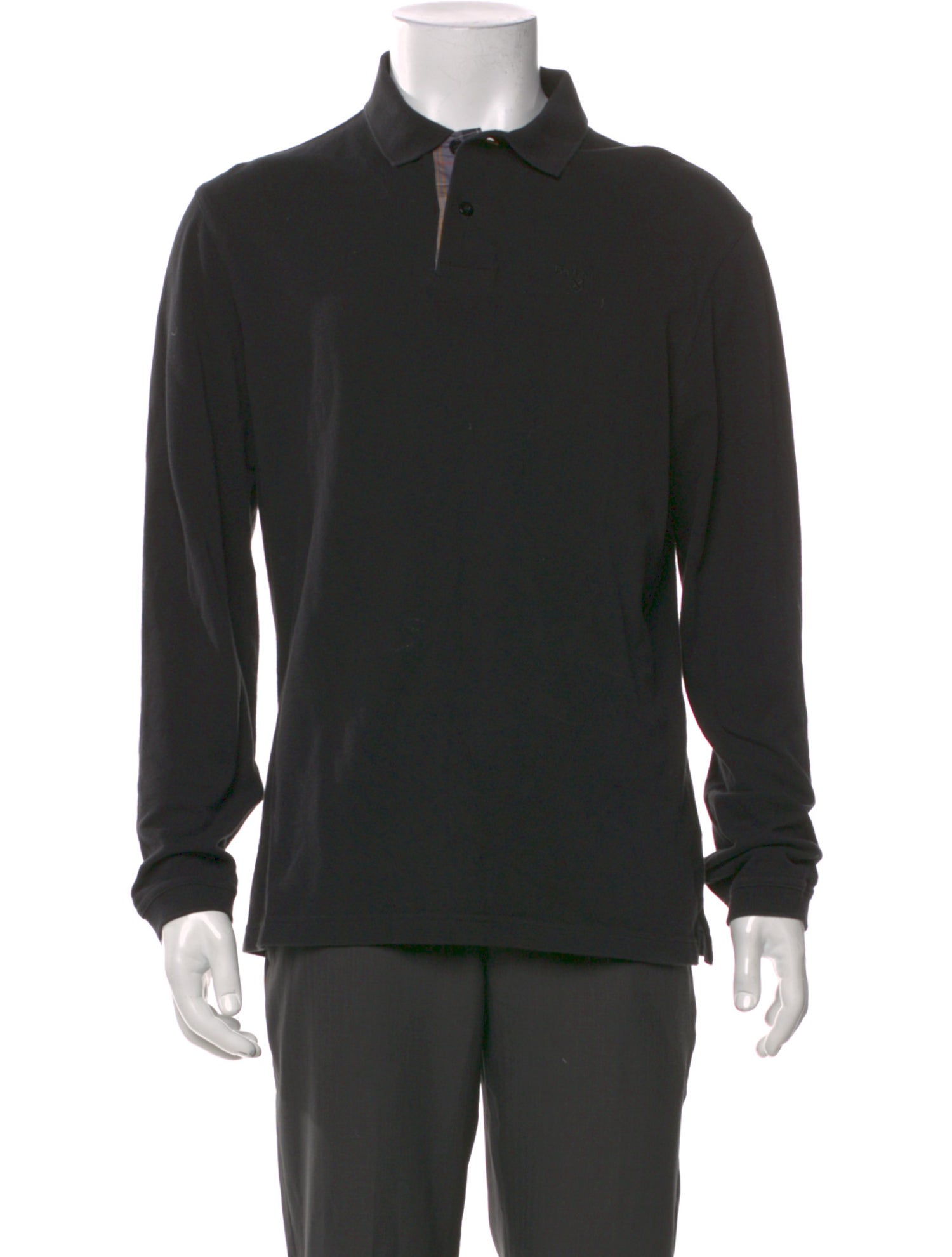 Barbour Collar Long Sleeve Polo Shirt