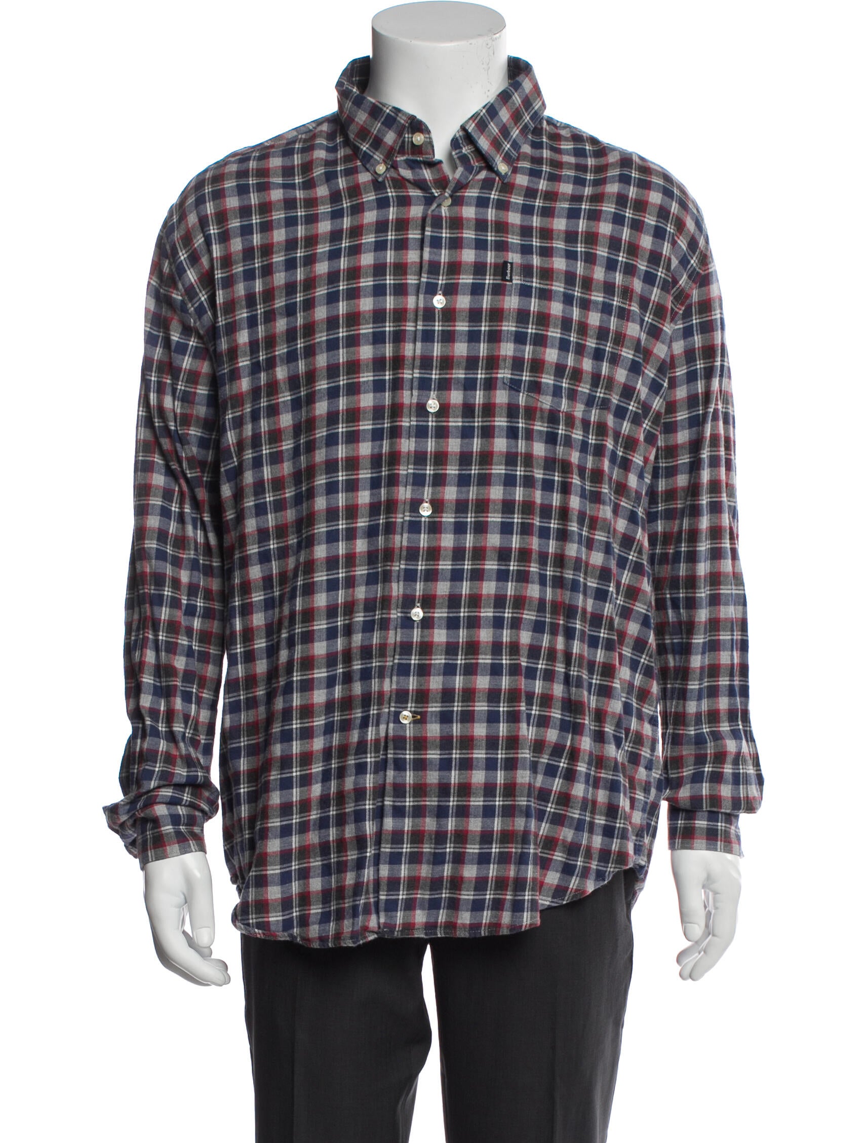 Barbour Plaid Print Long Sleeve Shirt