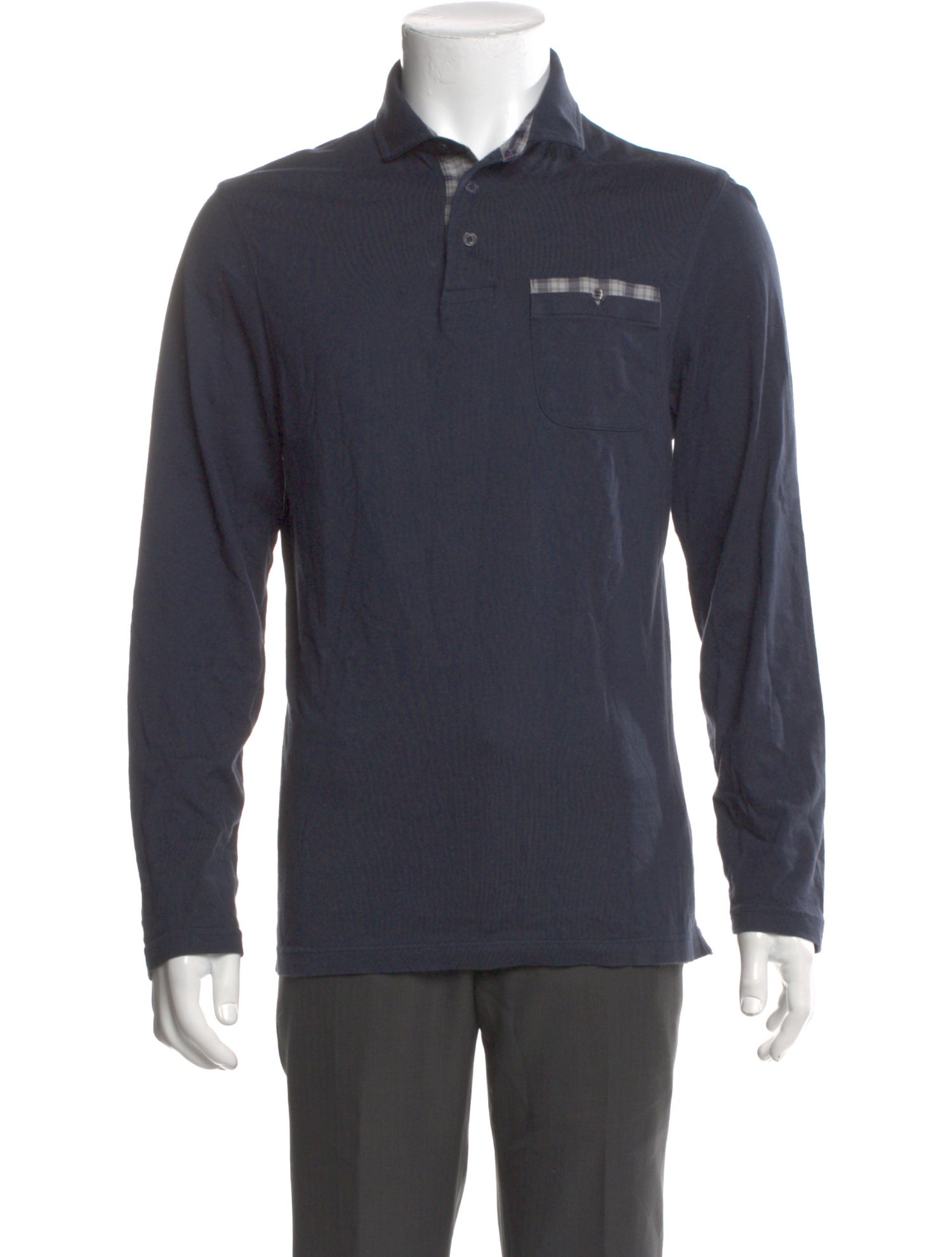 Barbour Collar Long Sleeve Polo Shirt