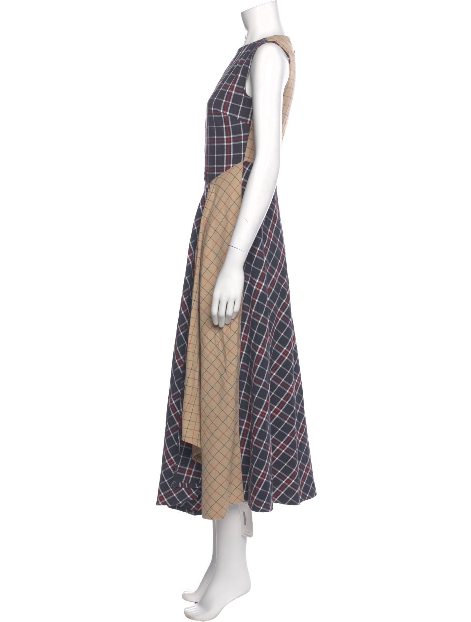 Barbour Plaid Print Long Dress w/ Tags
