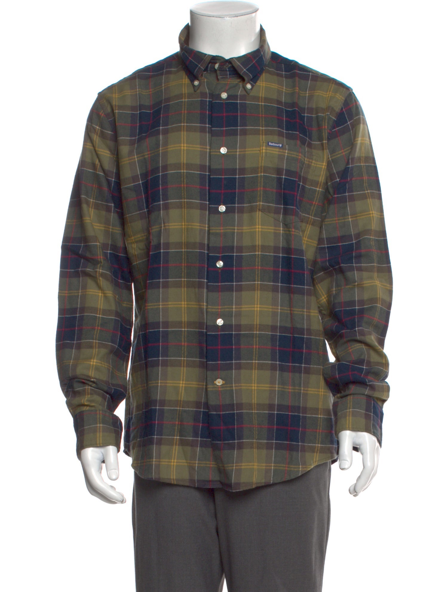 Barbour Plaid Print Long Sleeve Shirt