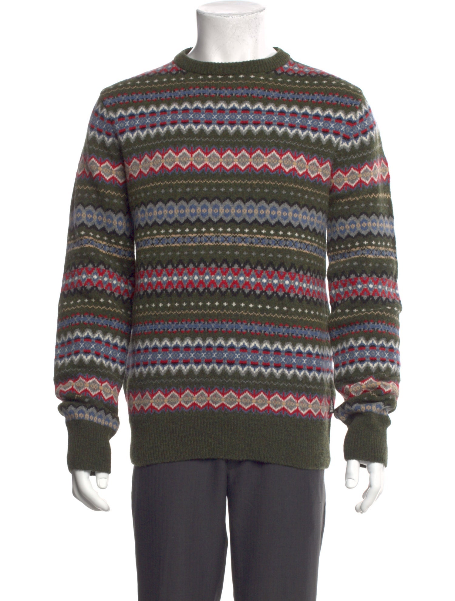 Barbour Lambswool Striped Pullover