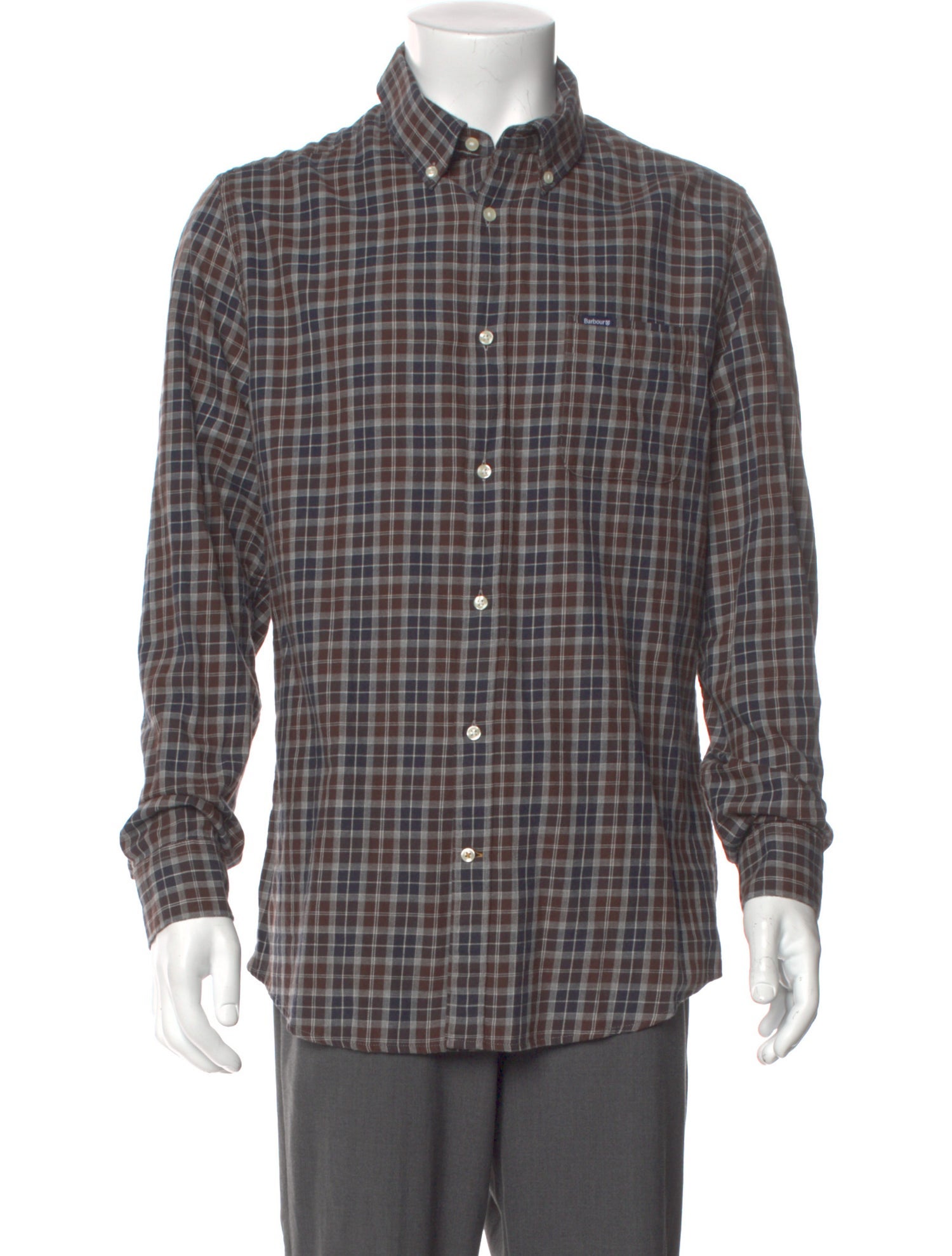 Barbour Plaid Print Long Sleeve Shirt
