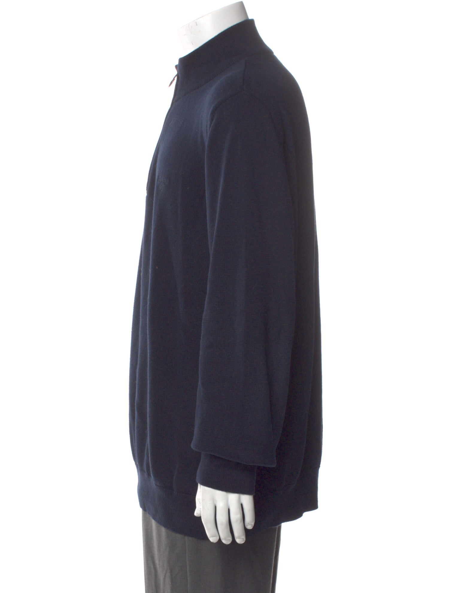 Barbour Mock Neck Long Sleeve Polo Sweater