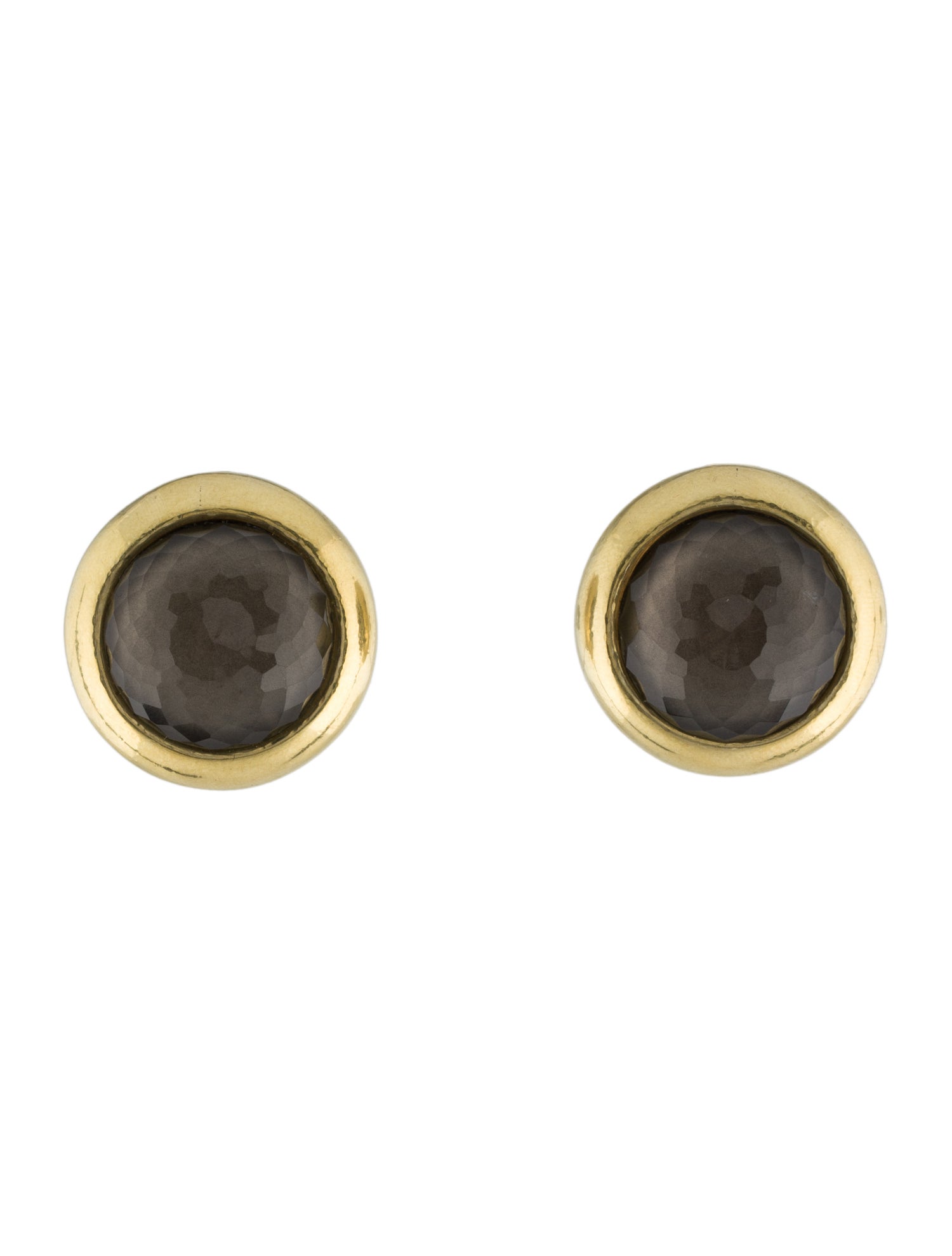 Vaubel Stone Round Clip-On Earrings