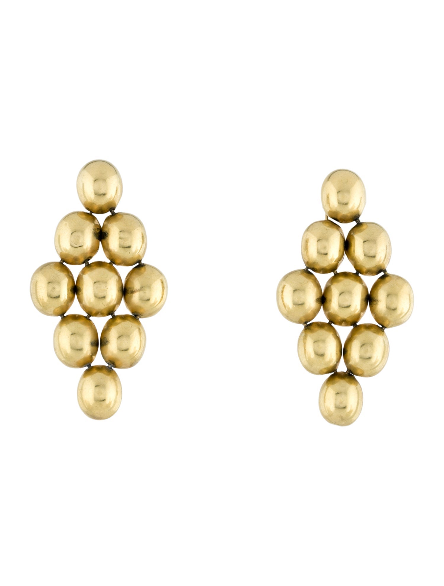 Vaubel Cluster Ball Drop Clip-On Earrings