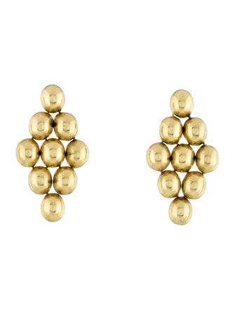 Vaubel Cluster Ball Drop Clip-On Earrings