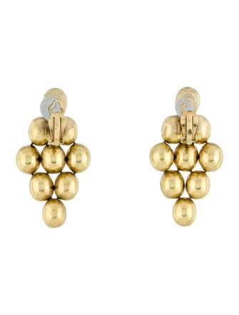 Vaubel Cluster Ball Drop Clip-On Earrings