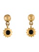 Vaubel Black Stone Sun Drop Earrings
