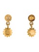 Vaubel Black Stone Sun Drop Earrings