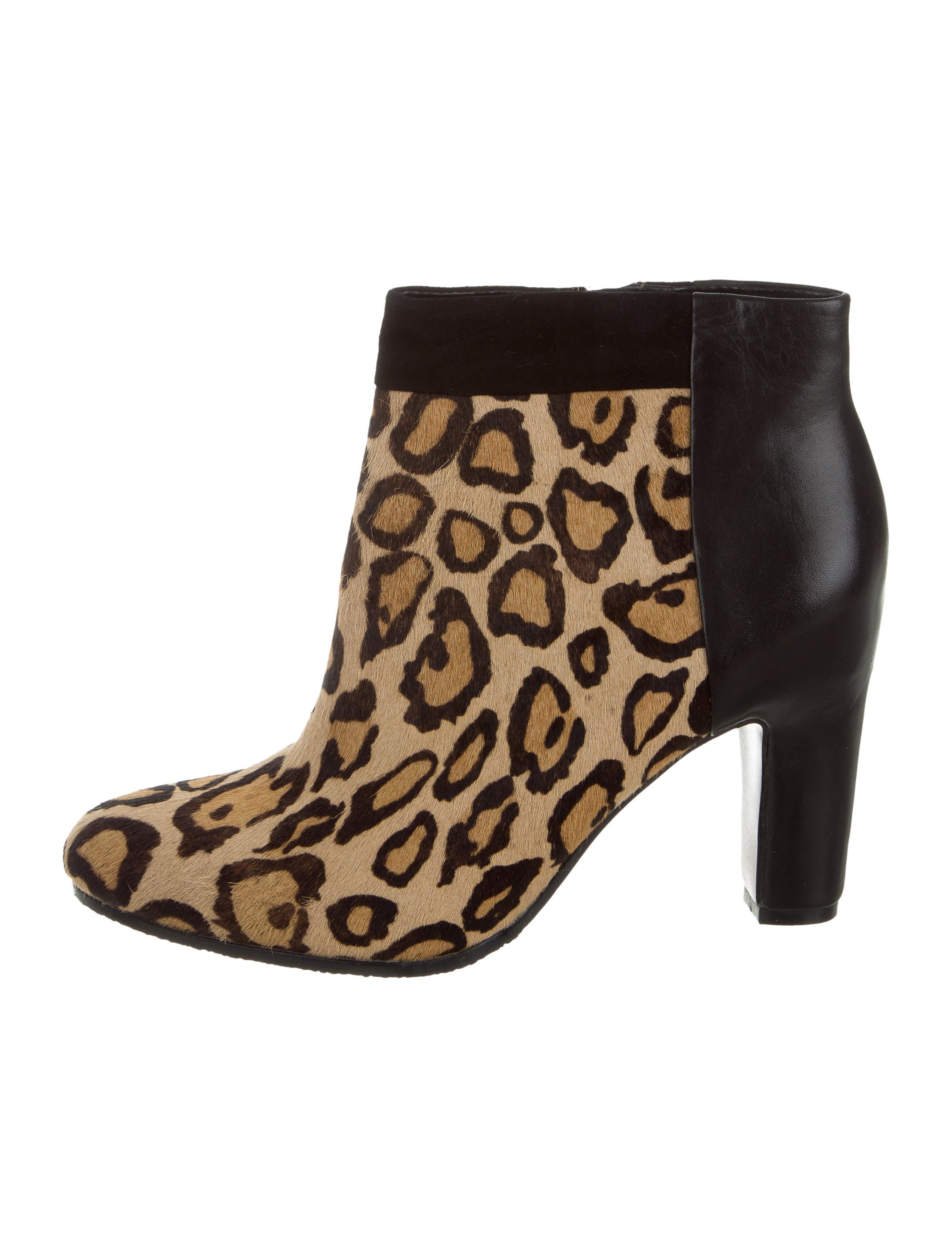 Sam Edelman Ponyhair Leopard Print Booties