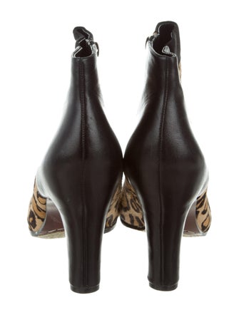 Sam Edelman Ponyhair Leopard Print Booties