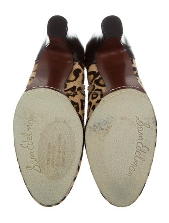 Sam Edelman Ponyhair Leopard Print Booties